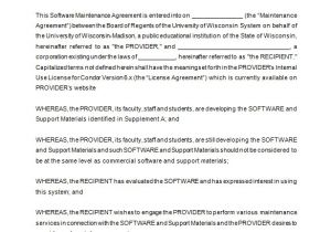It Maintenance Contract Template 8 It Support Contract Templates Word Google Docs Pdf