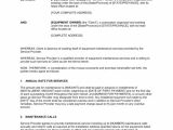 It Maintenance Contract Template Equipment Maintenance Agreement Template Word Pdf by