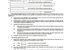 It Maintenance Contract Template Maintenance Contract Template 20 Download Documents In