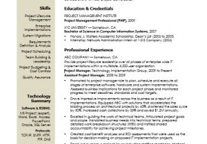 It Manager Resume Sample Sample Resume for A Midlevel It Project Manager Monster Com