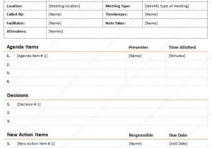 It Meeting Minutes Template Meeting Minutes Template Detailed format Dotxes