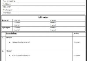It Meeting Minutes Template top 5 Free Meeting Minutes Templates Word Templates