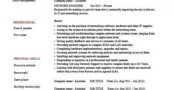 It Network Engineer Resume Network Engineer Resume Bravebtr