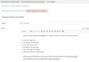 It Notification Email Template Editing the Email Notifications Templates Wp Security