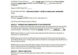 It Project Contract Template Construction Contract Template 12 Word Pdf Apple