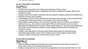 It Security Engineer Resume It Security Engineer Resume Samples Velvet Jobs