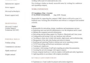 It Support Engineer Resume It Support Engineer Cv Sample 1st Line Support Job