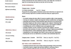 It System Engineer Resume Systems Engineer Resume Example Sample It Security