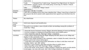 Itemized Proposal Template Project Proposal form with Completed Example and Itemized