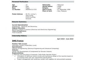 Iti Electrician Fresher Resume format Resume format for Iti Fitter Fresher Doc Resume format