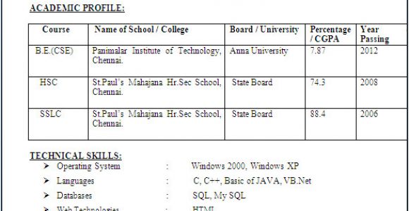 Iti Student Resume Iti Student Resume format Anjinho B