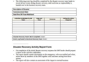 Itil Disaster Recovery Plan Template 42 Itil Disaster Recovery Plan Template It Disaster