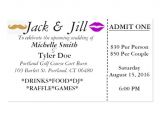 Jack and Jill Ticket Templates Jack and Jill Tickets Business Card Zazzle