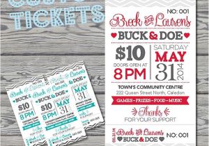 Jack and Jill Ticket Templates Stag and Doe Tickets Template Invitation Template
