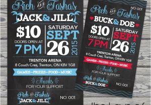 Jack and Jill Tickets Free Templates Printed Raffle Buck and Doe Tickets Jack and Jill Tickets
