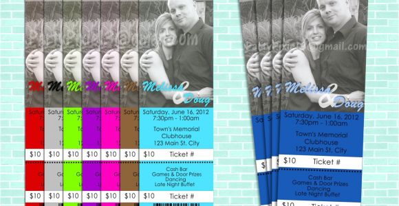 Jack and Jill Tickets Templates Jack and Jill Stagette Buck and Doe Party Invitation Ticket