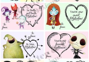 Jack and Sally Valentine Card Nightmare before Christmas Valentine S Day Cards Set