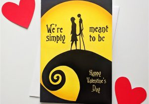 Jack and Sally Valentine Card Pin On Valentine S Day Cards