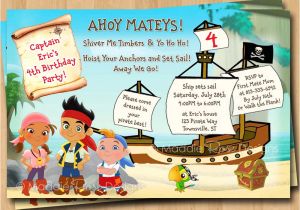 Jake and the Neverland Pirates Birthday Invitation Template Jake and the Neverland Pirates Birthday Invitations