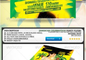 Jamaican Flyer Templates Jamaica Day Party Flyer Graphicriver