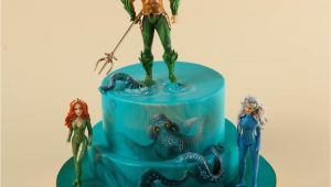 Jason Momoa Happy Birthday Card Awesome Aquaman Cake Cake Dc Cake Birthday Party Cake