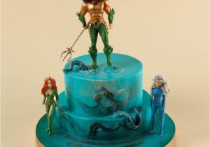 Jason Momoa Happy Birthday Card Awesome Aquaman Cake Cake Dc Cake Birthday Party Cake