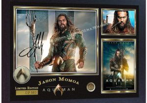 Jason Momoa Happy Birthday Card S E Desing Jason Momoa Aquaman Film Signed Autograph Poster Print Photo Framed