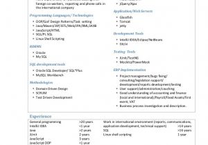 Java Sample Resume 4 Years Experience Java Developer Resume