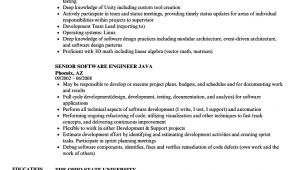 Java software Engineer Resume Senior software Engineer Java Resume Samples Velvet Jobs
