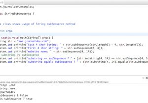 Java String Template Java String Subsequence Example Journaldev