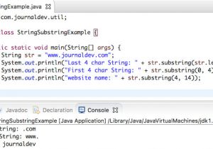 Java String Template Java String Substring Journaldev