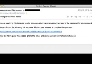 Javascript Email Template How to Implement Password Reset In Node Js