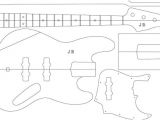 Jazz Bass Pickguard Template Jazz Bass Template Templates Data