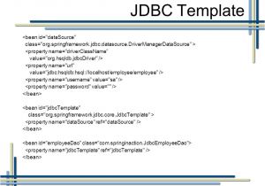 Jdbc Template In Spring Spring Jdbc Template Tutorial Java Code Review Template 15