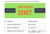 Jee Main Paper 2 Admit Card Jee Main 2017 Important Dates by Entrancezone issuu