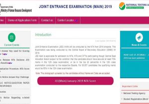 Jee Main Paper 2 Admit Card Jee Main Final Answer Keys 2019 Released at Jeemain Nic In