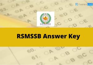 Jee Main Paper 2 Admit Card Rsmssb Answer Key 2020 Released Check Rsmssb Salt Inspector