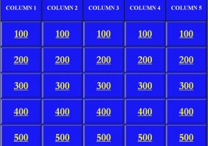 Jeopardy Template with sound Effects Jeopardy Powerpoint Template 5 Categories
