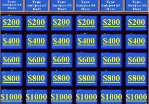 Jeopardy Template with sound Effects Jeopardy Template 13 Free Word Excel Ppt Pdf format