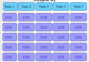 Jepordy Template 10 Sample Jeopardy Powerpoint Templates Sample Templates