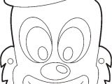 Jester Mask Template Drawn Clown Purim Pencil and In Color Drawn Clown Purim