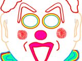 Jester Mask Template Free Printable Clown Mask Full Color Paper Clown Mask to
