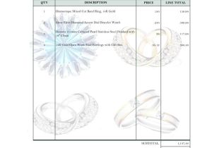 Jewelry Receipt Template 9 Jewelry Invoice Samples and Templates Pdf Word