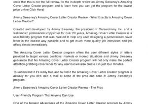 Jim Sweeney Cover Letter Amazing Cover Letter Creator Resume Badak