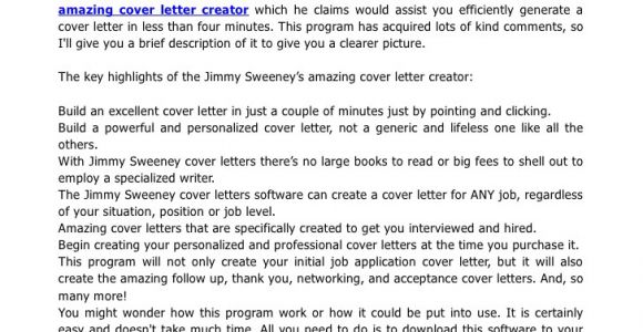 Jim Sweeney Cover Letter Jimmy Sweeney Cover Letters