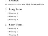 Jinja Template Latex Templates with Python and Jinja2 to Generate Pdfs