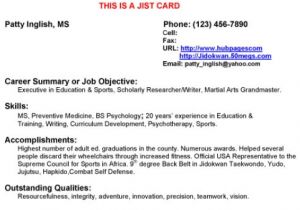 Jist Card Template top 5 Tips for Successful Job Search