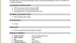 Job Bcom Student Resume Image Result for Resume format for Bcom Freshers Sample