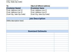 Job Estimates Templates 26 Blank Estimate Templates Pdf Doc Excel Odt Free