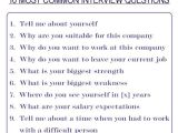Job Interview Resume Questions Negotiating Table Answer the 10 Most Common Interview